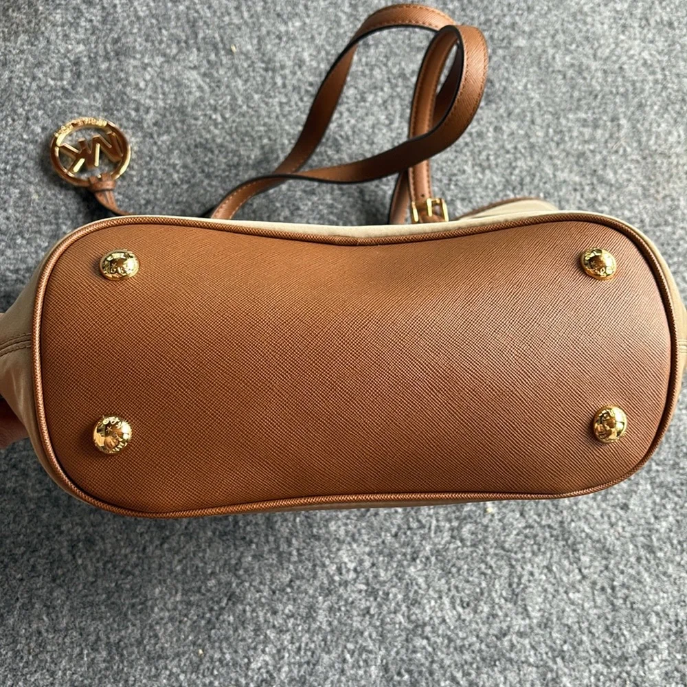 Michael Kors Tan and Brown Women's Bag
